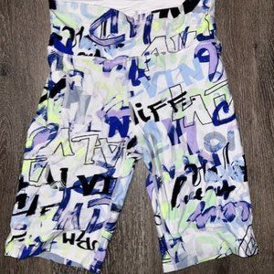 Calvin Klein Women Shorts Biker High Rise Pocket 9" Inseam Workout Multicolor XS